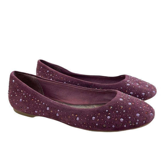 Sperry Shoes - Sperry Suede Rhinestone Embellished Flat Shoes